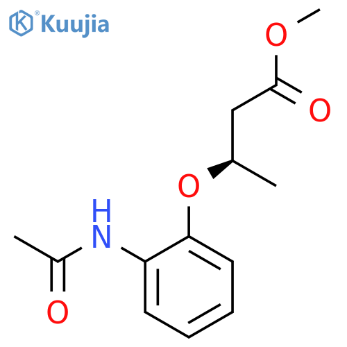 Butanoic acid, 3-[2-(acetylamino)phenoxy]-, methyl ester, (R)- structure