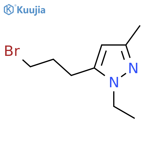 5-(3-Bromopropyl)-1-ethyl-3-methylpyrazole structure