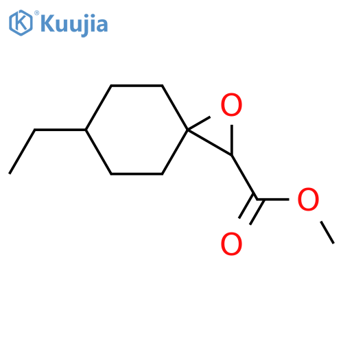 1-Oxaspiro[2.5]octane-2-carboxylic acid, 6-ethyl-, methyl ester structure