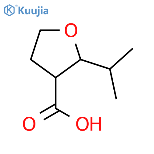 2-(propan-2-yl)oxolane-3-carboxylic acid structure