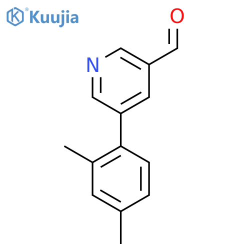 5-(2,4-Dimethylphenyl)pyridine-3-carbaldehyde structure