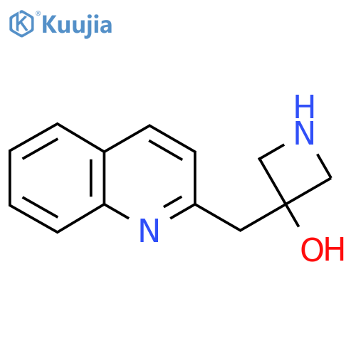 3-(quinolin-2-yl)methylazetidin-3-ol structure