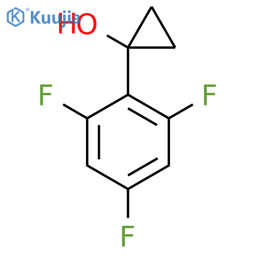1-(2,4,6-trifluorophenyl)cyclopropan-1-ol structure