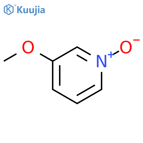 Pyridine, 3-methoxy-,1-oxide structure
