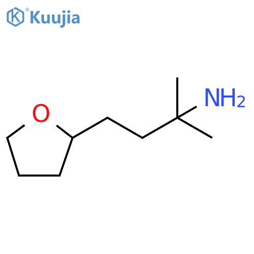 2-methyl-4-(oxolan-2-yl)butan-2-amine structure