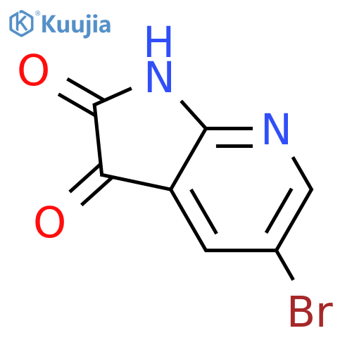 5-bromo-1H,2H,3H-pyrrolo[2,3-b]pyridine-2,3-dione structure