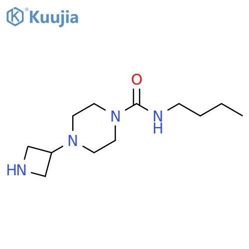 1-Piperazinecarboxamide, 4-(3-azetidinyl)-N-butyl- structure