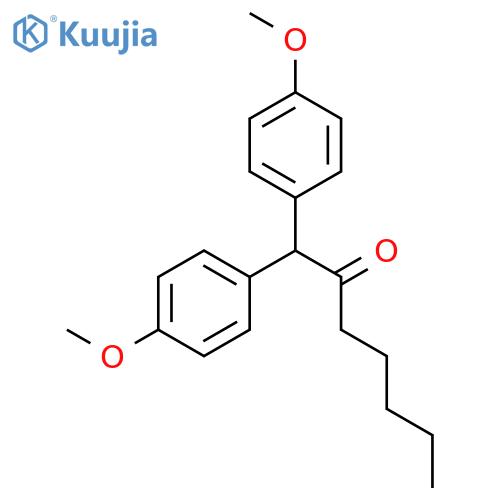 2-Heptanone, 1,1-bis(4-methoxyphenyl)- structure