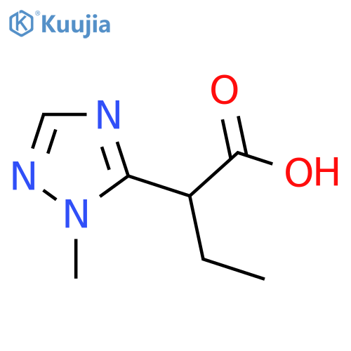 2-(1-methyl-1H-1,2,4-triazol-5-yl)butanoic acid structure
