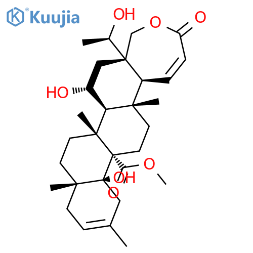 Chryseno[2,1-c]oxepin-13b(3H)-carboxylicacid,5,5a,6,7,7a,7b,8,9,9a,10,13,13a,14,15,15a,15b-hexadecahydro-7,13a-dihydroxy-5a-[(1R)-1-hydroxyethyl]-7b,9a,12,15a-tetramethyl-3-oxo-,methyl ester, (5aS,7R,7aS,7bR,9aS,13aS,13bS,15aS,15bS)- structure