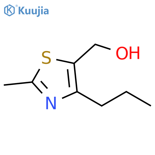 (2-methyl-4-propyl-1,3-thiazol-5-yl)methanol structure