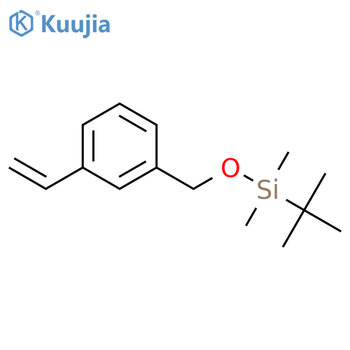 Silane, (1,1-dimethylethyl)[(3-ethenylphenyl)methoxy]dimethyl- structure