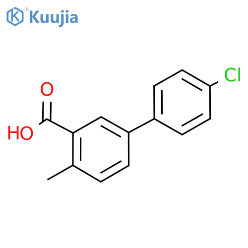 4'-Chloro-4-methyl-[1,1'-biphenyl]-3-carboxylic acid structure