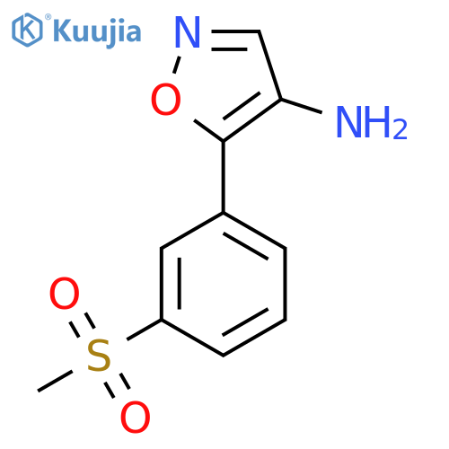 5-(3-Methanesulfonylphenyl)-1,2-oxazol-4-amine structure