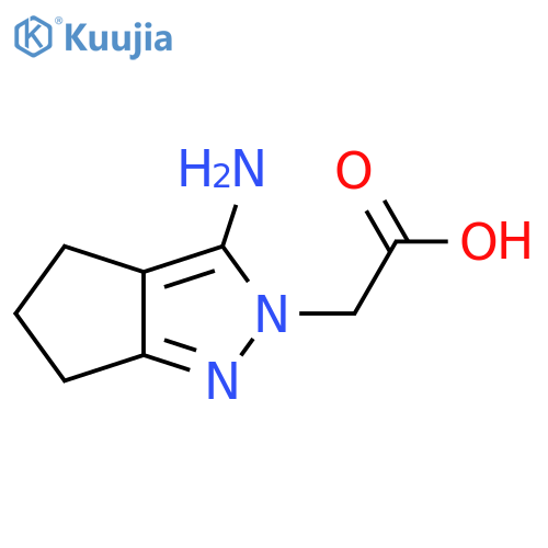 2(4H)-Cyclopentapyrazoleacetic acid, 3-amino-5,6-dihydro- structure