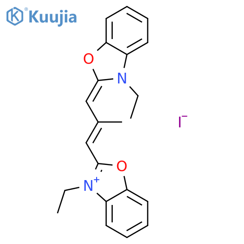 Benzoxazolium,3-ethyl-2-[3-(3-ethyl-2(3H)-benzoxazolylidene)-2-methyl-1-propen-1-yl]-, iodide(1:1) structure