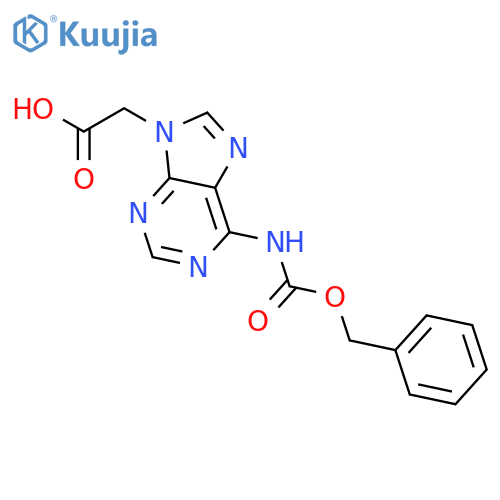 2-(6-{(benzyloxy)carbonylamino}-9H-purin-9-yl)acetic acid structure