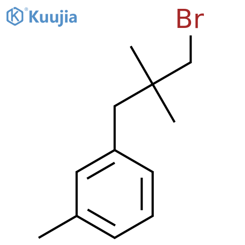 1-(3-Bromo-2,2-dimethylpropyl)-3-methylbenzene structure