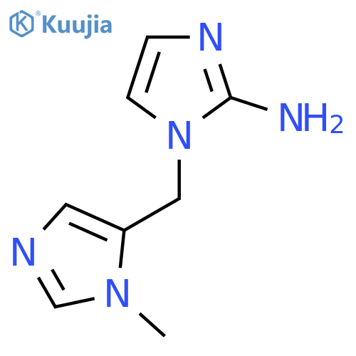 1-(1-methyl-1H-imidazol-5-yl)methyl-1H-imidazol-2-amine structure