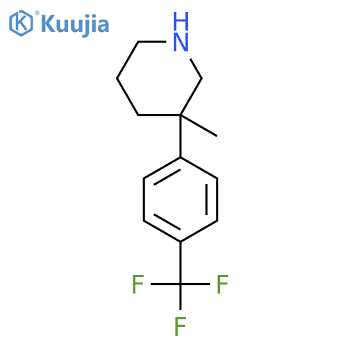 3-methyl-3-4-(trifluoromethyl)phenylpiperidine structure