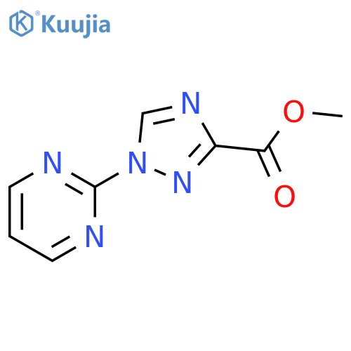 METHYL 1-(PYRIMIDIN-2-YL)-1H-1,2,4-TRIAZOLE-3-CARBOXYLATE structure