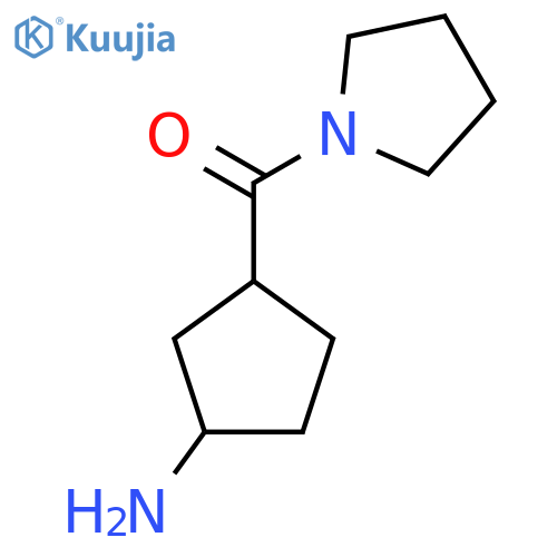 3-(Pyrrolidine-1-carbonyl)cyclopentan-1-amine structure