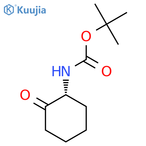 tert-butyl N-[(1R)-2-oxocyclohexyl]carbamate structure