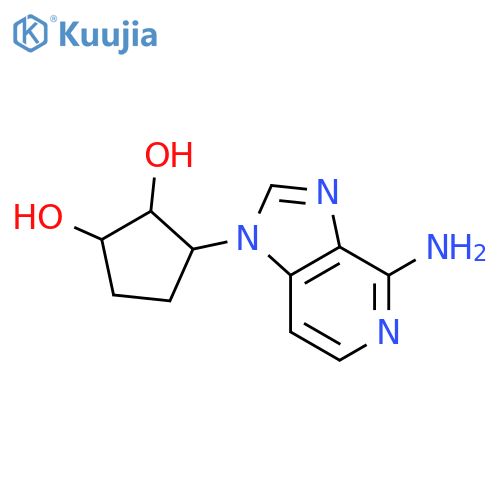 1,2-Cyclopentanediol,3-(4-amino-1H-imidazo[4,5-c]pyridin-1-yl)-, (1R,2S,3R)- structure