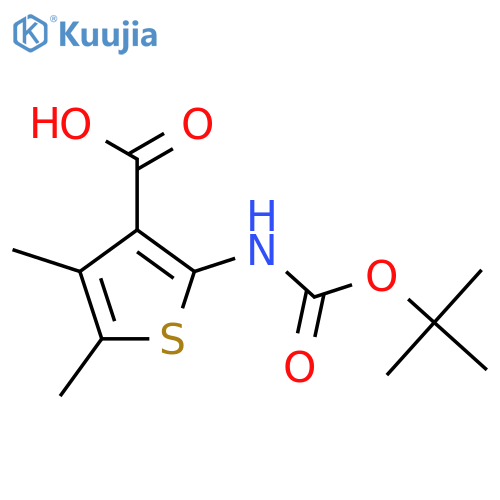 2-t-Butoxycarbonylamino-4,5-dimethylthiophene-3-carboxylic acid structure
