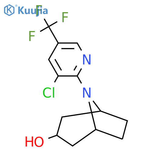 8-(3-Chloro-5-(trifluoromethyl)pyridin-2-yl)-8-azabicyclo3.2.1octan-3-ol structure
