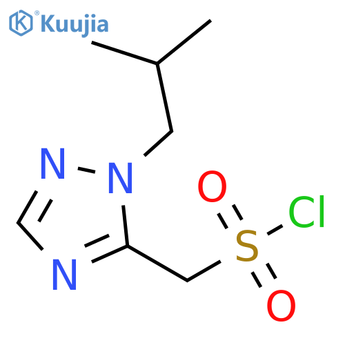1-(2-methylpropyl)-1H-1,2,4-triazol-5-ylmethanesulfonyl chloride structure