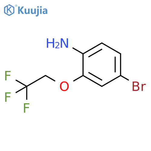 4-Bromo-2-(2,2,2-trifluoroethoxy)benzenamine structure