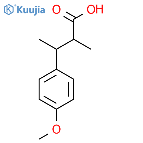 3-(4-Methoxyphenyl)-2-methylbutanoic acid structure