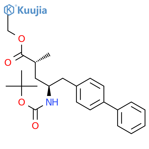 (2R,4S)-5-(Biphenyl-4-yl)-4-(tert-butoxycarbonyl)amino-2-methylpentanoic Acid Ethyl Ester structure