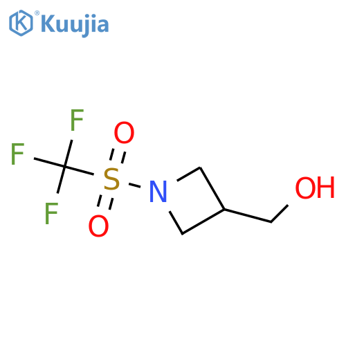 [1-(trifluoromethylsulfonyl)azetidin-3-yl]methanol structure