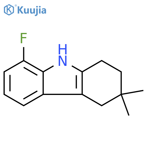 8-fluoro-3,3-dimethyl-2,3,4,9-tetrahydro-1H-carbazole structure