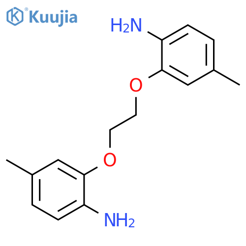 Benzenamine, 2,2'-[1,2-ethanediylbis(oxy)]bis[4-methyl- structure