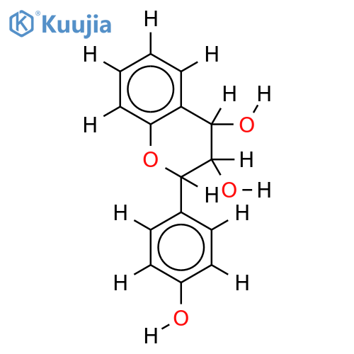(-)-(2S,3R,4R)-2,3-trans-3,4-cis-4'-hydroxyflavan-3,4-diol structure