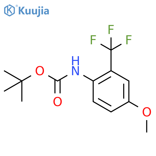 tert-butyl N-4-methoxy-2-(trifluoromethyl)phenylcarbamate structure