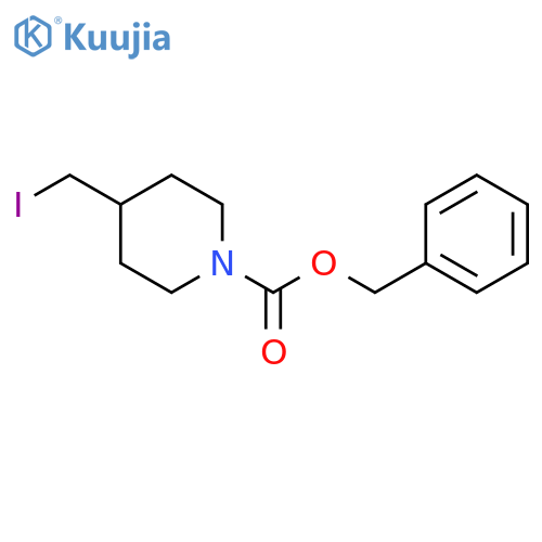 4-Iodomethyl-piperidine-1-carboxylic acid benzyl ester structure