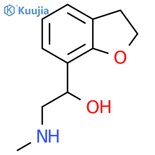 1-(2,3-dihydro-1-benzofuran-7-yl)-2-(methylamino)ethan-1-ol structure
