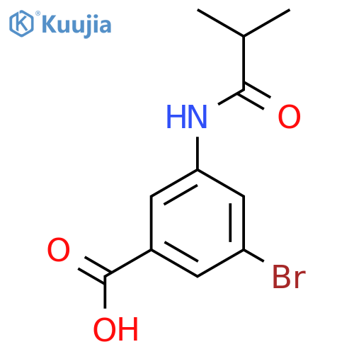 3-Bromo-5-isobutyrylamino-benzoic acid structure