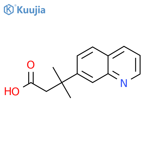 3-methyl-3-(quinolin-7-yl)butanoic acid structure