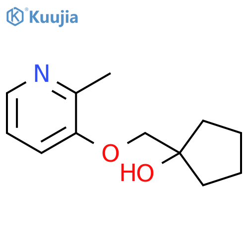1-{(2-Methylpyridin-3-yl)oxymethyl}cyclopentan-1-ol structure