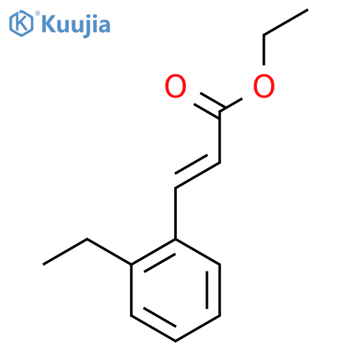 ethyl (2E)-3-(2-ethylphenyl)prop-2-enoate structure