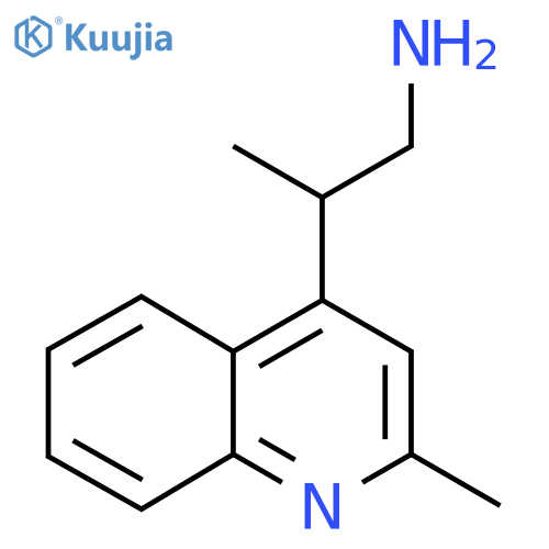 2-(2-methylquinolin-4-yl)propan-1-amine structure