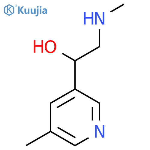 2-(methylamino)-1-(5-methylpyridin-3-yl)ethan-1-ol structure