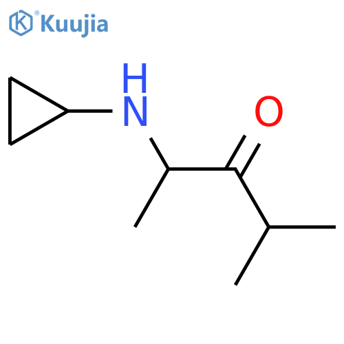 2-(Cyclopropylamino)-4-methylpentan-3-one structure