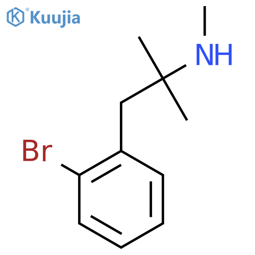 1-(2-bromophenyl)-2-methylpropan-2-yl(methyl)amine structure