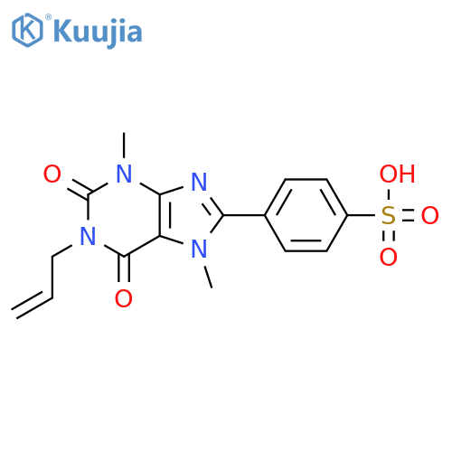 1-Allyl-3,7-dimethyl-8-sulfophenylxanthine sodium salt structure